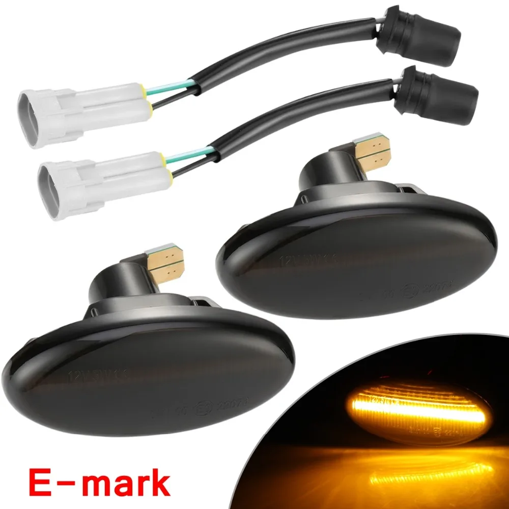 2PCS Smoked LED Side Marker Turn Signal Lamp Indicators Flowing Light Front Side Marker Parking Light FOR Mazda 2 3 5 MPV
2PCS Smoked LED Side Marker Turn Signal Lamp Indicators Flowing Light Front Side Marker Parking Light FOR Mazda 2 3 5 MPV