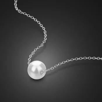 New Hot High-grade single pearl pendant chain Elegant woman 925 sterling silver necklace Fashion Chocker Solid silver jewelry
New Hot High-grade single pearl pendant chain Elegant woman 925 sterling silver necklace Fashion Chocker Solid silver jewelry