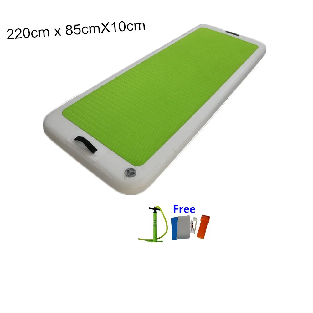 2017 new Inflatable fitness mat yoga mat for training with free hand pump 2.2m x 0.85m x10cm
2017 new Inflatable fitness mat yoga mat for training with free hand pump 2.2m x 0.85m x10cm