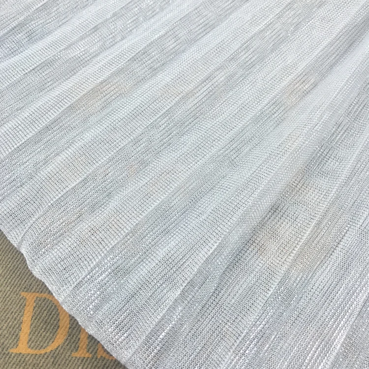 2 meters 150cm 59" width silver gray shiny pleated accordion mesh tulle fabric dress clothes materials MM465
2 meters 150cm 59" width silver gray shiny pleated accordion mesh tulle fabric dress clothes materials MM465