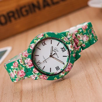 New fashion design flower pattern plastic band quartz watch hot sale women dress wristwatch ladies clock Relogio Feminino
New fashion design flower pattern plastic band quartz watch hot sale women dress wristwatch ladies clock Relogio Feminino