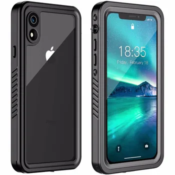 Waterproof case For iPhone Xr IP68 Certified Full Body Sealed Shockproof Snowproof Dirtproof Underwater Protective Case Cover
Waterproof case For iPhone Xr IP68 Certified Full Body Sealed Shockproof Snowproof Dirtproof Underwater Protective Case Cover