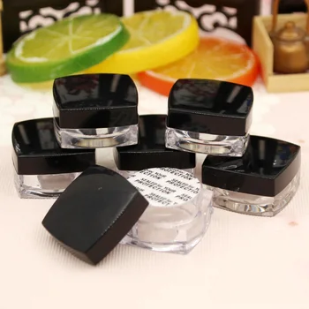 100pcs 3g/5g Cosmetic Makeup Bottle Acrylic Jar With Black Lid Cream Travel Container Plastic Empty
100pcs 3g/5g Cosmetic Makeup Bottle Acrylic Jar With Black Lid Cream Travel Container Plastic Empty