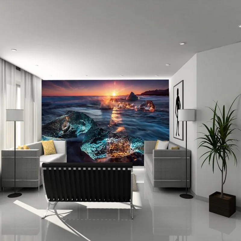 

Dropshipping Colomac Wallpaper Murals Foto Wallpapers Magnificent Seaside Sunrise Scenery Background Fototapety 3D Do Salonu