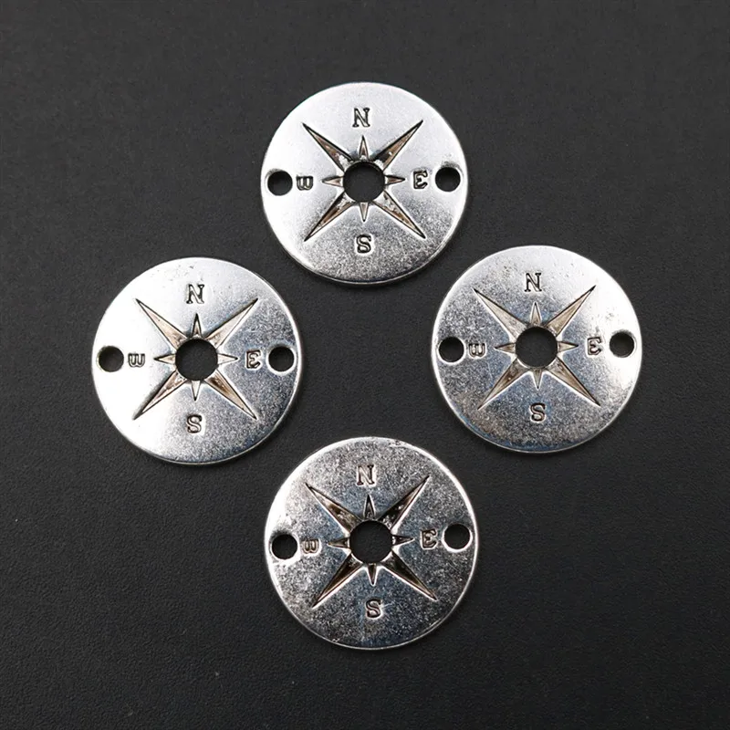 WKOUD 10pcs Antique Silver Round Compass Charm Bracelet Necklace DIY Metal Jewelry Alloy Connectors A1760
WKOUD 10pcs Antique Silver Round Compass Charm Bracelet Necklace DIY Metal Jewelry Alloy Connectors A1760