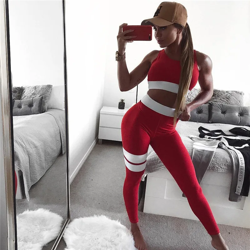 Women Tracksuit Solid Yoga Set Patchwork Running Fitness Jogging T-shirt Leggings Sports Suit Gym Sportswear Workout Clothes S-L
Women Tracksuit Solid Yoga Set Patchwork Running Fitness Jogging T-shirt Leggings Sports Suit Gym Sportswear Workout Clothes S-L