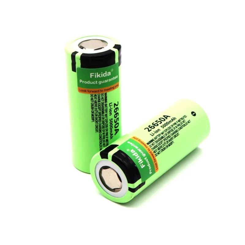 New 2PCS/lot 100% Original 26650 Battery For Panasonic 26650A 3.7V 5000mAh High Capacity 26650 Li-ion Rechargeable Batteries
New 2PCS/lot 100% Original 26650 Battery For Panasonic 26650A 3.7V 5000mAh High Capacity 26650 Li-ion Rechargeable Batteries