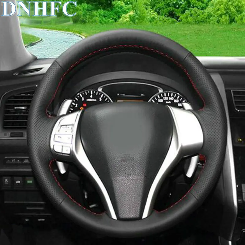 DNHFC Car accessories Genuine leather Car Steering wheels cover For Nissan Teana Altima 2013-2016 X-Trail QASHQAI Rogue Sentra
DNHFC Car accessories Genuine leather Car Steering wheels cover For Nissan Teana Altima 2013-2016 X-Trail QASHQAI Rogue Sentra