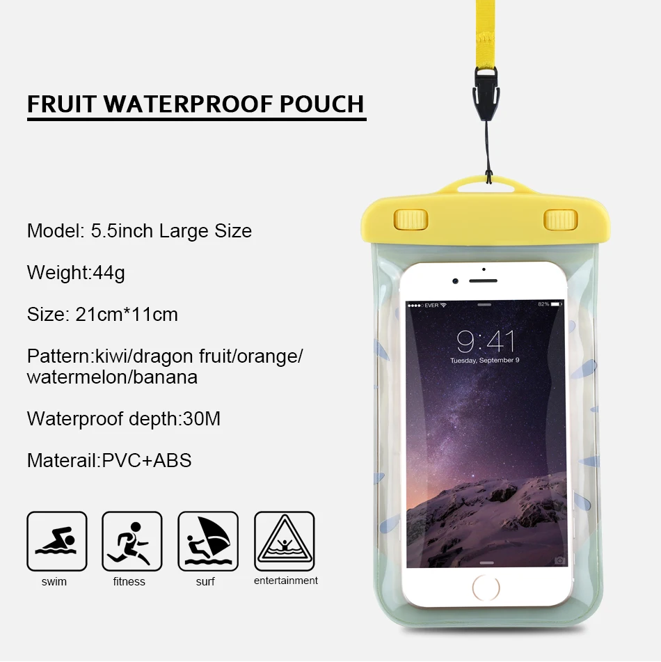 KISSCASE Waterproof Case For iPhone 6 7 Plus Samsung S7 S8 Huawei P8 P9 P10 Lite Redmi 4x Cases Silicon Summer Phone Bags Cover (5)