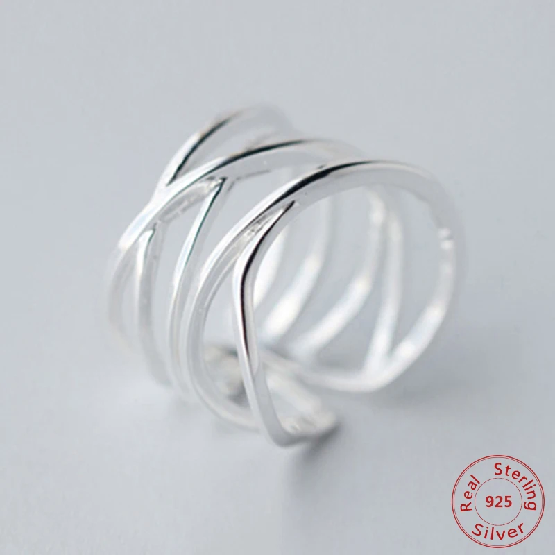 925 Sterling Silver Ring Multi-layer Winding Open Rings For Women Middle Rings 2019 New Trend 100% 925 Sterling Silver Jewelry
925 Sterling Silver Ring Multi-layer Winding Open Rings For Women Middle Rings 2019 New Trend 100% 925 Sterling Silver Jewelry