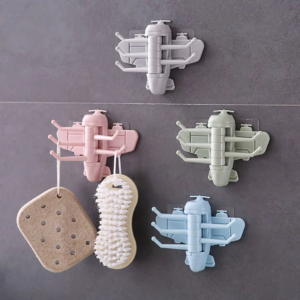 Rotating Hooks Aircraft Shape Self Adhesive Wall Mounted Hanger Towel Racks Hook Storage Kitchen Bathroom Wall Sticky Holder
Rotating Hooks Aircraft Shape Self Adhesive Wall Mounted Hanger Towel Racks Hook Storage Kitchen Bathroom Wall Sticky Holder