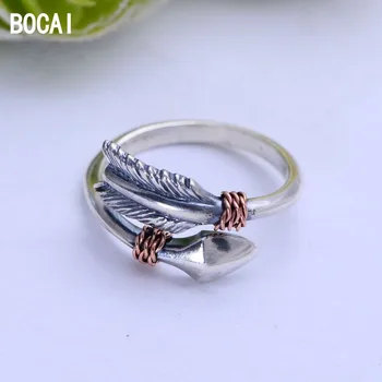 S925 sterling silver vintage Thai silver Cupid arrow of love personality adjustable ring
S925 sterling silver vintage Thai silver Cupid arrow of love personality adjustable ring