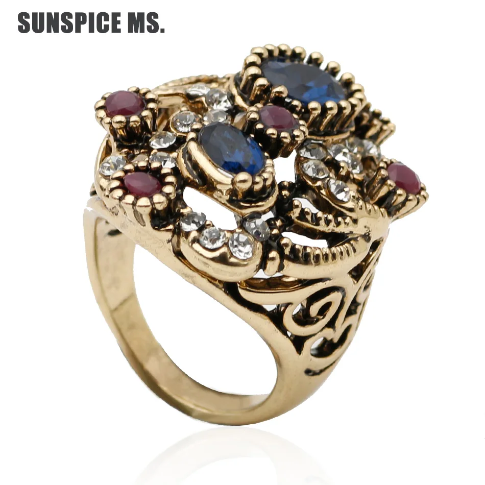Exquisite Indian Women Vintage Ring Resin Finger Jewelry Antique Color Ethnic Hollow Flower Bridal Wedding Rings Indian Bijoux
Exquisite Indian Women Vintage Ring Resin Finger Jewelry Antique Color Ethnic Hollow Flower Bridal Wedding Rings Indian Bijoux
