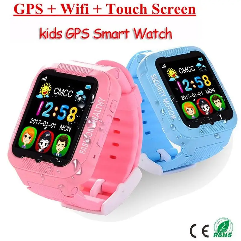 Image Kids 1.5 inch Bluetooth Smart GPS Watch Security SOS Call Position Location Device Monitoring Tracker Phone Children Safe Gift
