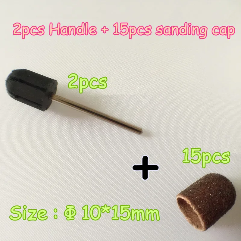 15PCS nail Sanding Bands cap Manicure File Tools + 2PCS Nail Salon Rubber Grips handle Drill Accessories For Nail Drill Machine
15PCS nail Sanding Bands cap Manicure File Tools + 2PCS Nail Salon Rubber Grips handle Drill Accessories For Nail Drill Machine