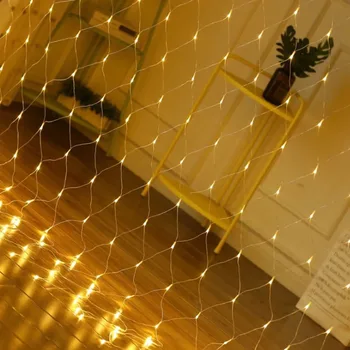 LED Net Mesh String Light 1.5x1.5M 3x2M 6x4M 8 modes 220V Fairy Decorative Lights for Christmas Wedding Square Park Decoration
LED Net Mesh String Light 1.5x1.5M 3x2M 6x4M 8 modes 220V Fairy Decorative Lights for Christmas Wedding Square Park Decoration