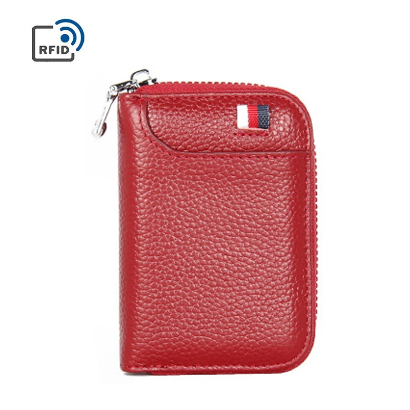 Fashion Genuine Leather Wallet Men Women Credit Card Holder Wallets RFID Blocking Pocket Purse Zipper Case Card Bag Zipper
Fashion Genuine Leather Wallet Men Women Credit Card Holder Wallets RFID Blocking Pocket Purse Zipper Case Card Bag Zipper