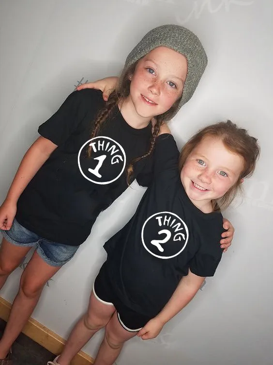 Thing 1 & Thing 2 Kids Fashion Tshirt Family Matching Boys Girls Short Sleeve Baby Twin Tshirt Tops Girls Tee Shirts Tops
Thing 1 & Thing 2 Kids Fashion Tshirt Family Matching Boys Girls Short Sleeve Baby Twin Tshirt Tops Girls Tee Shirts Tops
