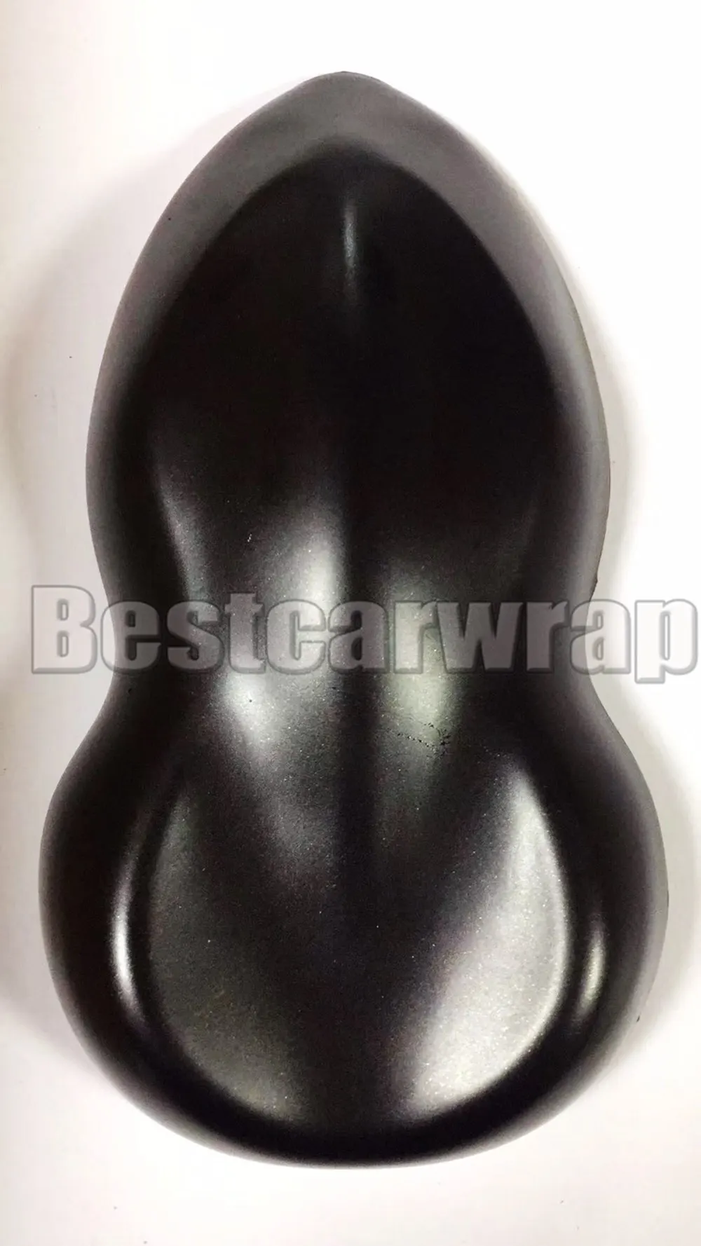 satin chrome black car wrapping film with air bubble Free (3)