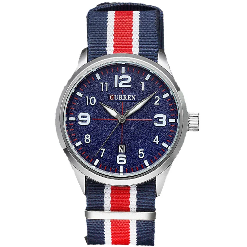 Top Brand Curren Military Watch Casual Watches Men Wristwatch Fabric Strap Quartz Sport Wrist Watch Mens Clock Male Xfcs Reloj Top Brand Curren Military Watch Casual Watches Men Wristwatch Fabric Strap Quartz Sport Wrist Watch Mens Clock Male Xfcs Reloj<br><br>Aliexpress