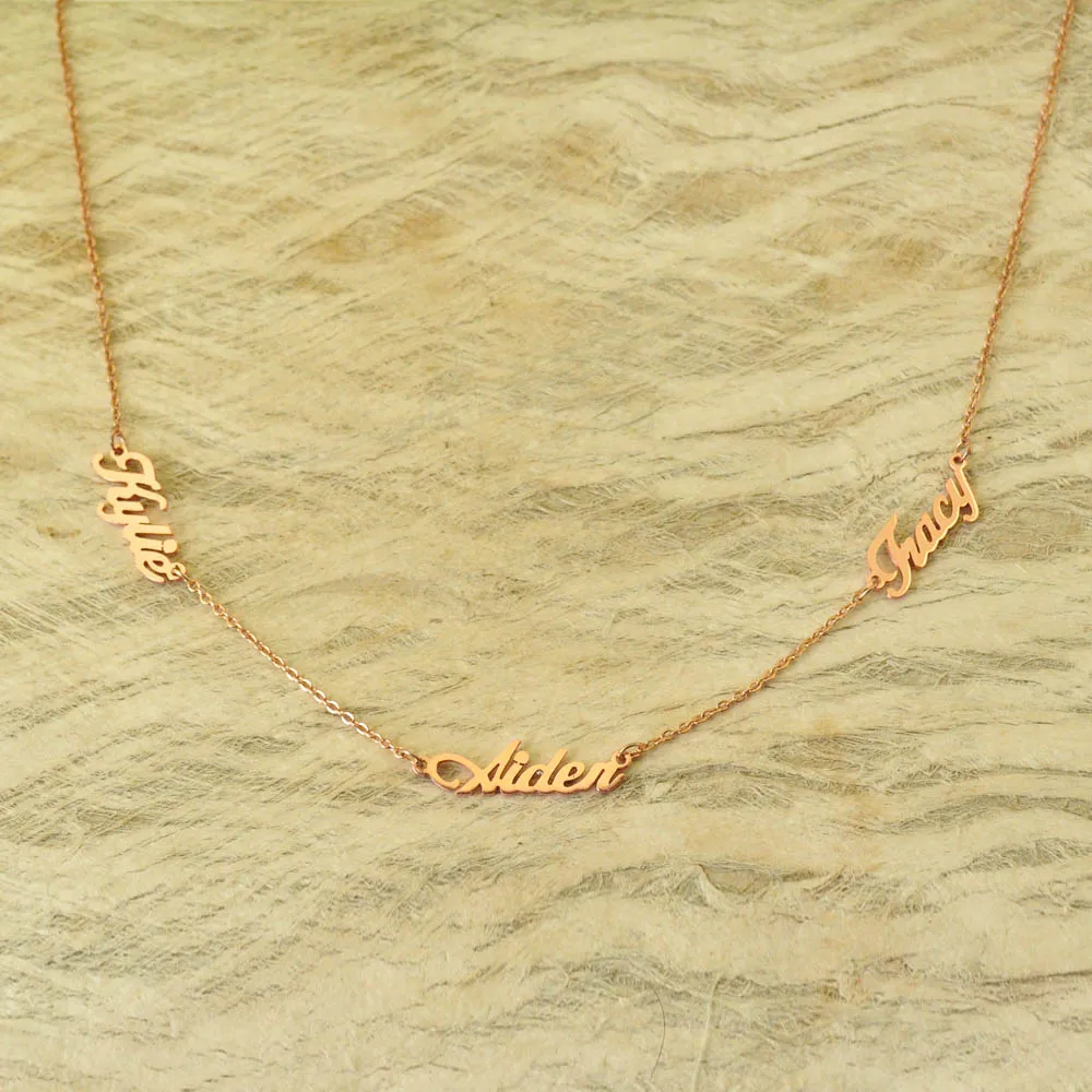 Custom Name Necklace Dainty Triple Name Necklace Family Necklace Friendship Necklace Multiple Name Jewelry
Custom Name Necklace Dainty Triple Name Necklace Family Necklace Friendship Necklace Multiple Name Jewelry
