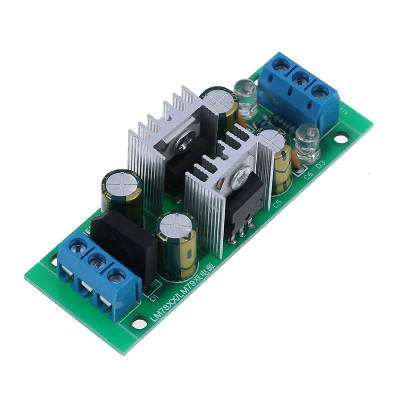 DC 15~24V LM7812 + LM7912 +- 12V Dual Voltage Regulator Rectifier Bridge Power Supply Module
DC 15~24V LM7812 + LM7912 +- 12V Dual Voltage Regulator Rectifier Bridge Power Supply Module