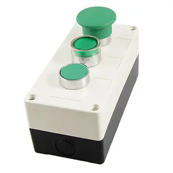 AC 110V Green Signal Light 3NO Momentary Switch Pushbutton Push Button Station
AC 110V Green Signal Light 3NO Momentary Switch Pushbutton Push Button Station