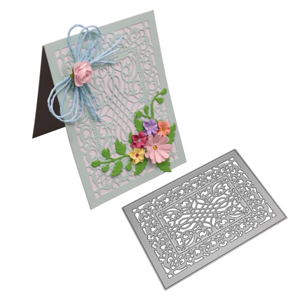 Rectangle Flower Metal Cutting Dies and stamps DIY Scrapbooking Card making Stencil Paper Craft Handmade Album Handbook New
Rectangle Flower Metal Cutting Dies and stamps DIY Scrapbooking Card making Stencil Paper Craft Handmade Album Handbook New