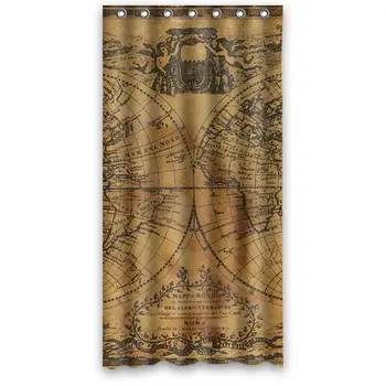 Custom Shower Curtain 36" x 72" World Map Waterproof Polyester Fabric Shower Curtain
Custom Shower Curtain 36" x 72" World Map Waterproof Polyester Fabric Shower Curtain