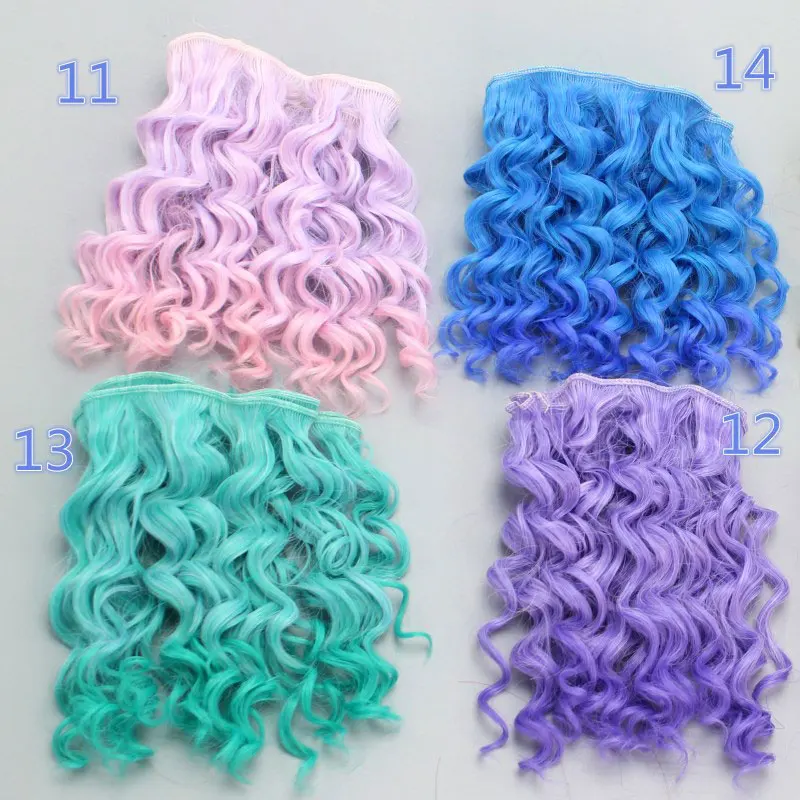 High Quality 15 cm high temperature heat resistant doll hair for 1/3 1/4 1/6 BJD diy curly doll ob11 wig Doll accessories
High Quality 15 cm high temperature heat resistant doll hair for 1/3 1/4 1/6 BJD diy curly doll ob11 wig Doll accessories