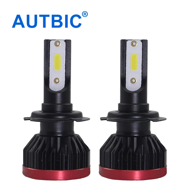 

AUTBIC 12V H1 H4 H7 H11 9005 9006 LED Light Bulbs 50W 6500K 10000LM IP68 Car Mini Headlight Kit Auto Headlamp Fog Lamp LED Bulb