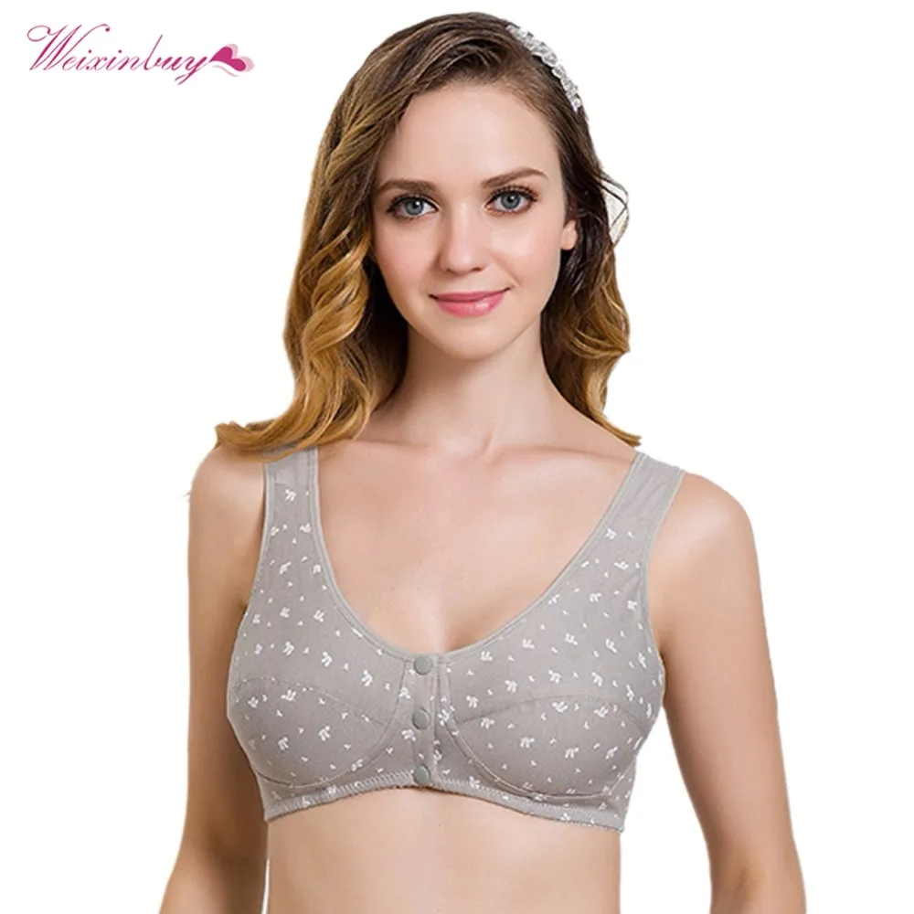 Cotton Wire Free Maternity Bra Tops Breastfeeding Front 3 Buttons Comfort Pregnant Feeding Nursing Bras
Cotton Wire Free Maternity Bra Tops Breastfeeding Front 3 Buttons Comfort Pregnant Feeding Nursing Bras