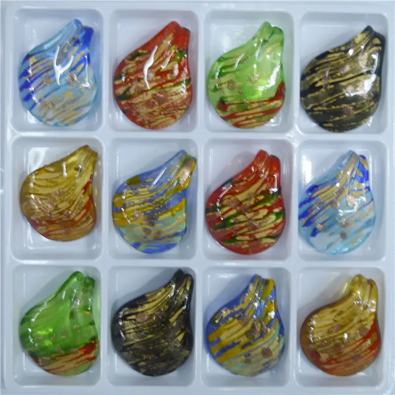 14Types MultiColor Baroque Style Water Drop hand blown Lampwork Murano Glass Gold Dust Drawing effect Pendant Jewelry Supplies
14Types MultiColor Baroque Style Water Drop hand blown Lampwork Murano Glass Gold Dust Drawing effect Pendant Jewelry Supplies