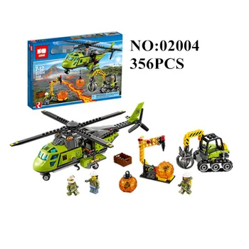 02004 Model building blocks kits compatible with city 60123 Helicopter Volcanic Expedition brick model building toys
02004 Model building blocks kits compatible with city 60123 Helicopter Volcanic Expedition brick model building toys