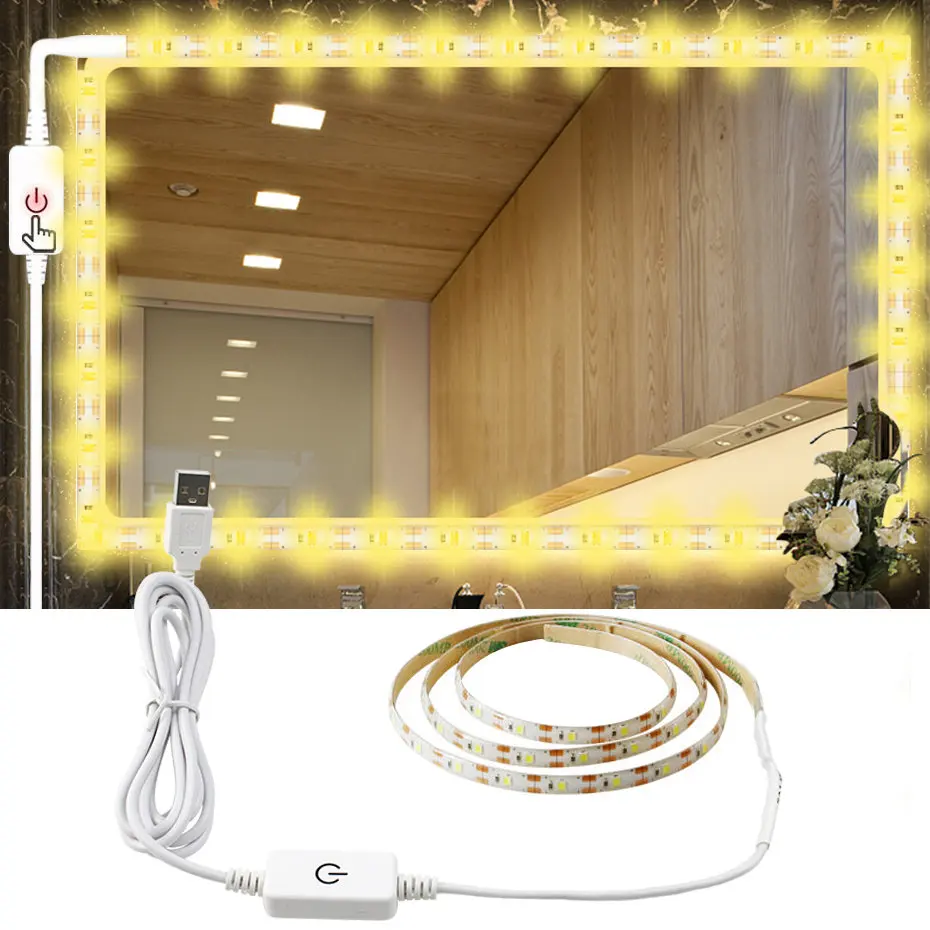 0.5 - 5M 2835 DC 5V LED Strip light Waterproof ip65 Led ribbon tape Dimmable Touch Sensor Switch Control with usb Power cord A1
0.5 - 5M 2835 DC 5V LED Strip light Waterproof ip65 Led ribbon tape Dimmable Touch Sensor Switch Control with usb Power cord A1