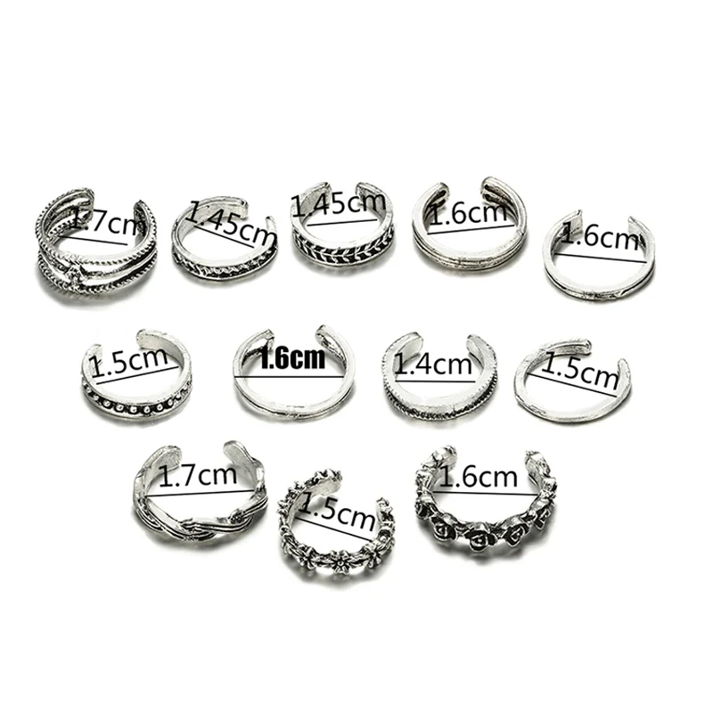 12pcs Toe Rings Set Classic Hollow Flower Rings Set For Women Elegant Ring Jewelry TT@88
12pcs Toe Rings Set Classic Hollow Flower Rings Set For Women Elegant Ring Jewelry TT@88
