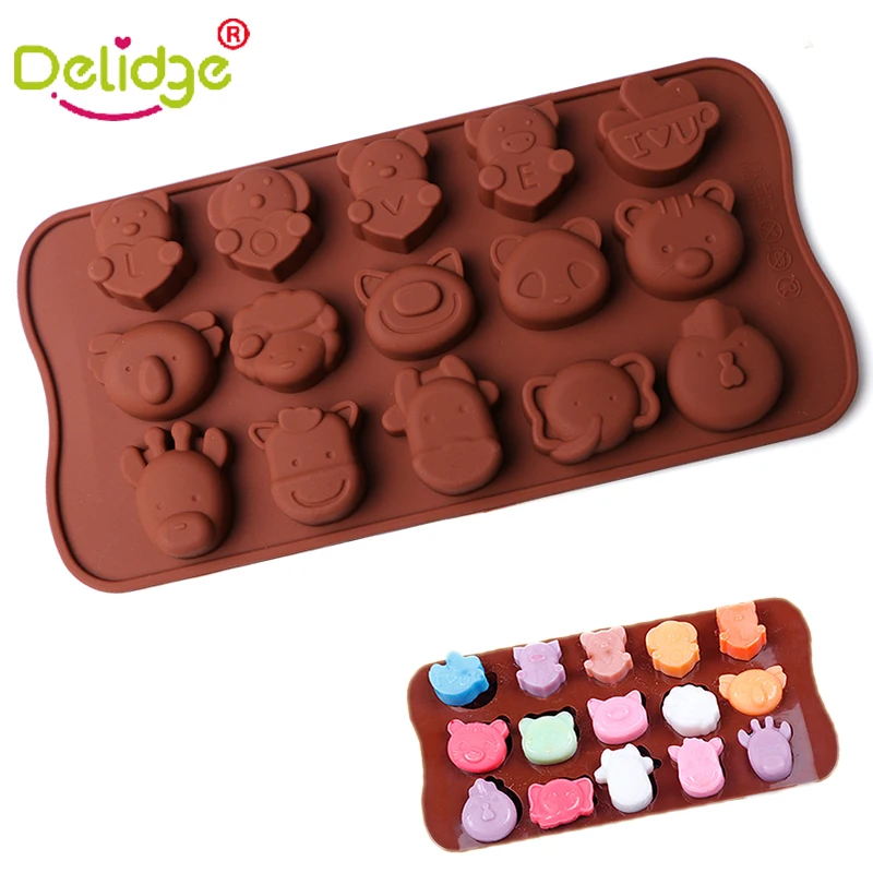 Delidge 1pcs Animal Shape Chocolate Silicone Mold Diy Fondant Jelly pudding Mould Cartoon Cat Rabbit Bear Cake Mould
Delidge 1pcs Animal Shape Chocolate Silicone Mold Diy Fondant Jelly pudding Mould Cartoon Cat Rabbit Bear Cake Mould