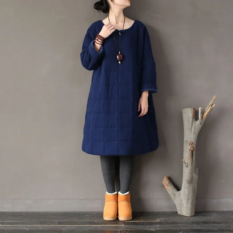 QPFJQD Lady Vintage Double Layers Parkas Handmade Buckle Womens Winter Long Padded Coats Robe Loose Plus Size Autmn Spring
QPFJQD Lady Vintage Double Layers Parkas Handmade Buckle Womens Winter Long Padded Coats Robe Loose Plus Size Autmn Spring