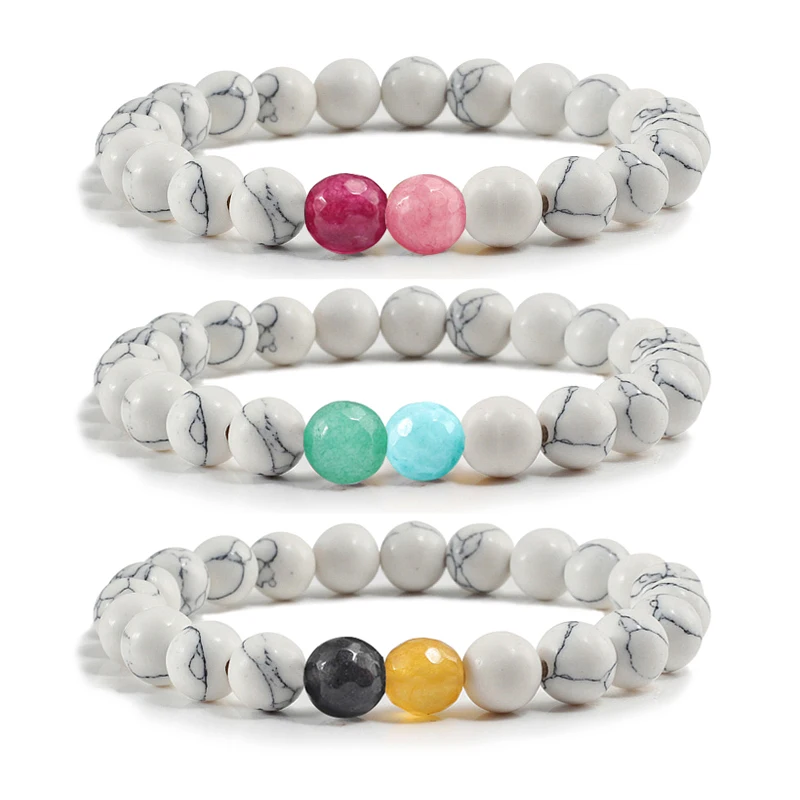 New Design Couples Distance Beaded Bracelet Women Men Trendy Natural White Black Stone Beads Prayer Bracelets Yoga Jewelry Gift
New Design Couples Distance Beaded Bracelet Women Men Trendy Natural White Black Stone Beads Prayer Bracelets Yoga Jewelry Gift