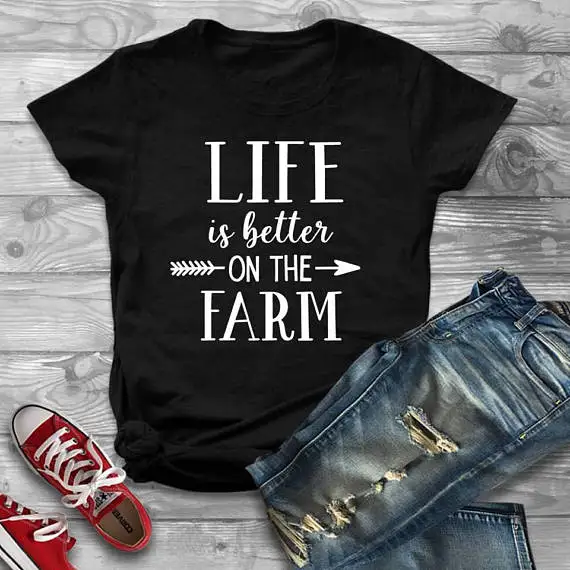 OKOUFEN Life Is Better On The Farm Shirt fashion letter printed crewneck t shirts tumblr women clothing unisex aesthetic tees
OKOUFEN Life Is Better On The Farm Shirt fashion letter printed crewneck t shirts tumblr women clothing unisex aesthetic tees