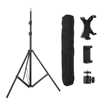 2M Light Tripod Stand with 1/4 Screw Head Adjustable Mobile Phone for iPad Clamp for iPhone Video Photo for Photo Studio Softbox
2M Light Tripod Stand with 1/4 Screw Head Adjustable Mobile Phone for iPad Clamp for iPhone Video Photo for Photo Studio Softbox
