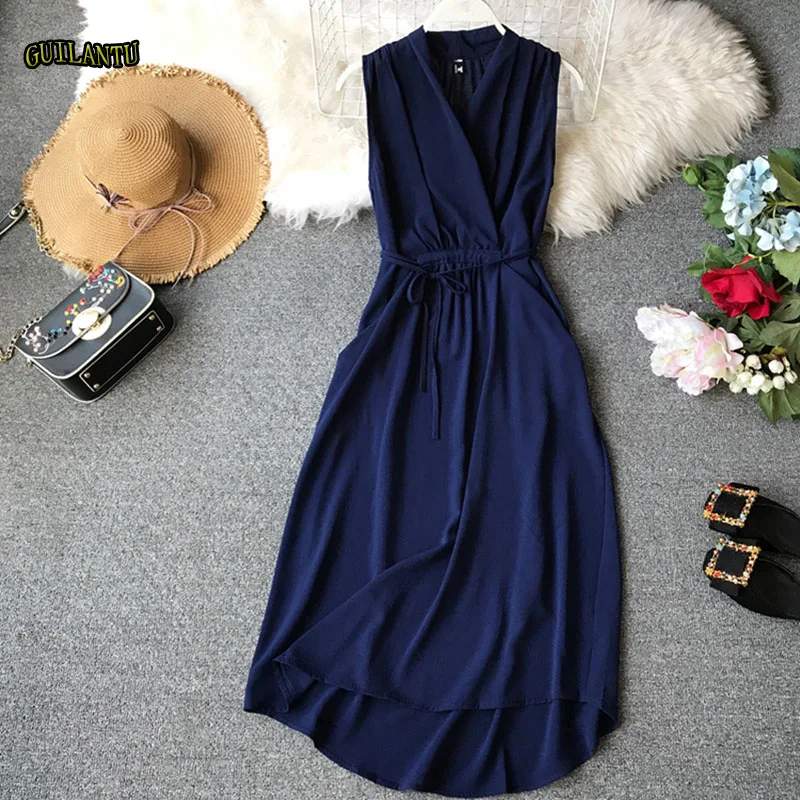 Fashion Casual Solid Bow Pleated Summer Dress Sleeveless V-neck Shiffon Sexy Club Party Dress Holiday Beach Sundress Vestidos
Fashion Casual Solid Bow Pleated Summer Dress Sleeveless V-neck Shiffon Sexy Club Party Dress Holiday Beach Sundress Vestidos
