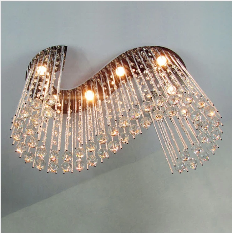 Crystal Wave Chandelier Led Lighting Crystal Modern Cheap Chinese Luxury Lighting Fixutres Art Decor For Dinning Room Living Roo
Crystal Wave Chandelier Led Lighting Crystal Modern Cheap Chinese Luxury Lighting Fixutres Art Decor For Dinning Room Living Roo