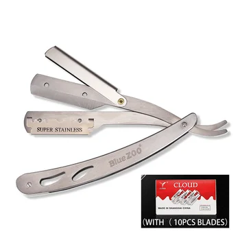 1 set Folding Shaving Knife Hair Removal Tools With 10pcs Blades Beard Men Straight Barber Edge Razors Face Hair Remover Folding
1 set Folding Shaving Knife Hair Removal Tools With 10pcs Blades Beard Men Straight Barber Edge Razors Face Hair Remover Folding