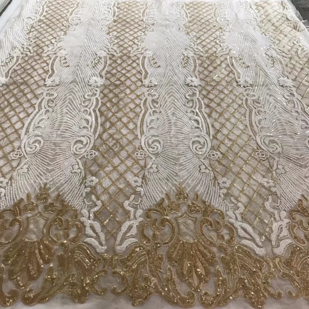 French Net Lace Fabric 2018 Latest african guipure lace fabric with 3 d embroidery mesh tulle white gold Sequins lace fabric
French Net Lace Fabric 2018 Latest african guipure lace fabric with 3 d embroidery mesh tulle white gold Sequins lace fabric