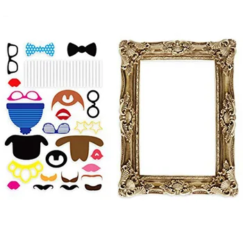 24Pcs/Set Party Photo Booth Props With Antique Paper Frame For Wedding PhotoBooth Birthday Funny Event Decoration Supplies
24Pcs/Set Party Photo Booth Props With Antique Paper Frame For Wedding PhotoBooth Birthday Funny Event Decoration Supplies