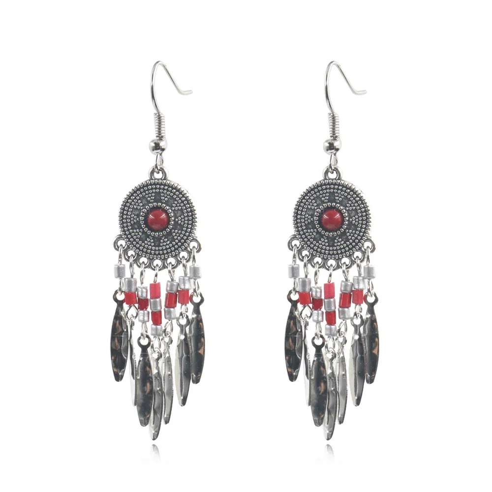 2019 Fashion dream catch Vintage bohemian boho ethnic Metal tassel earrings for women dangle drop hanging earing
2019 Fashion dream catch Vintage bohemian boho ethnic Metal tassel earrings for women dangle drop hanging earing