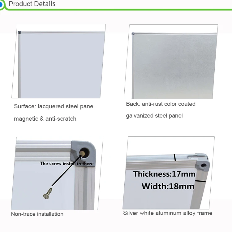 120x90 cm(48"x36")Standard Size Writing Dry Erase White Board