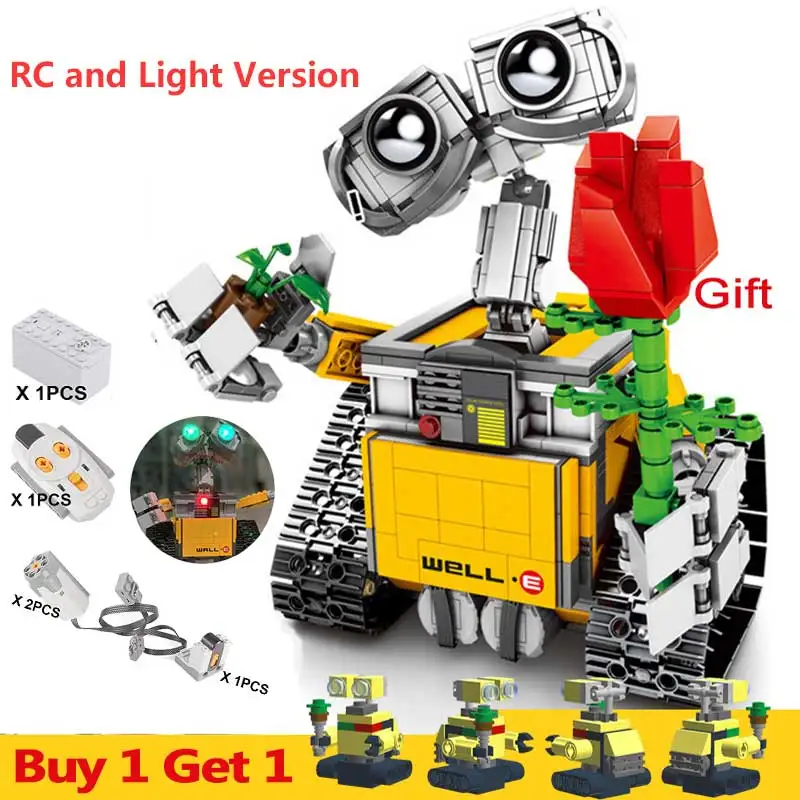 SY 7007 Wall e Robot compatible legoinglys technic series 21303 creator RC walle set figures Building bricks Blocks toys 16003
SY 7007 Wall e Robot compatible legoinglys technic series 21303 creator RC walle set figures Building bricks Blocks toys 16003