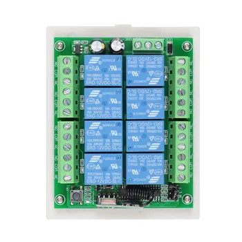 433Mhz DC 12V 8 CH RF Wireless Remote Switch Remote Control System 8CH 10A Relay Receiver Without Transmitter
433Mhz DC 12V 8 CH RF Wireless Remote Switch Remote Control System 8CH 10A Relay Receiver Without Transmitter